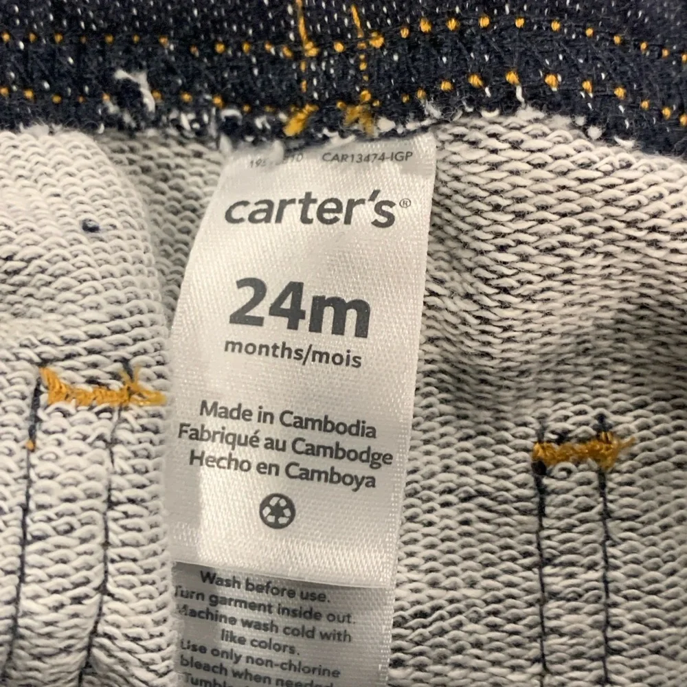 Carter's Vibrant Plaid Button Down Shirts - Red and Orange / Jean & Sweat-pant - Picture 7 of 14